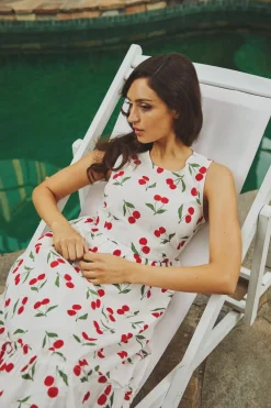 Cherry Girl Midi Dress Discount