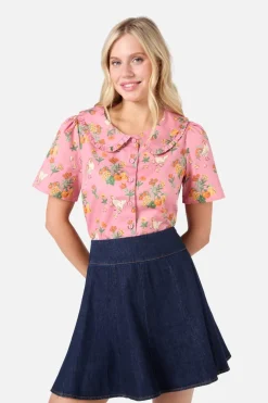 Dangerfield US Chickens Short Sleeve Blouse Best