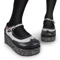 Chocolaticas® Havana Glitter Women's Mary Jane Platform Clearance