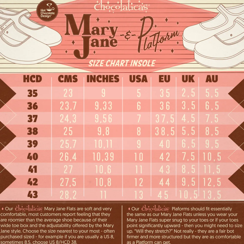 Chocolaticas® Havana Glitter Women's Mary Jane Platform Clearance