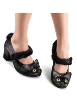 Chocolaticas® Mid Heels Chat Noir Women's Mary Jane Pump Online