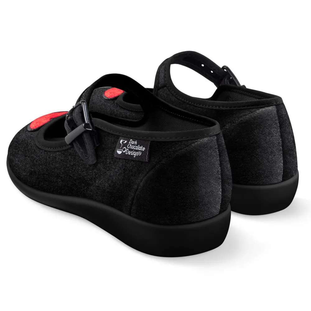 Chocolaticas® Velvet Heart Women's Mary Jane Flat Online