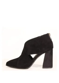 Christina Crossover Suede Booties Outlet