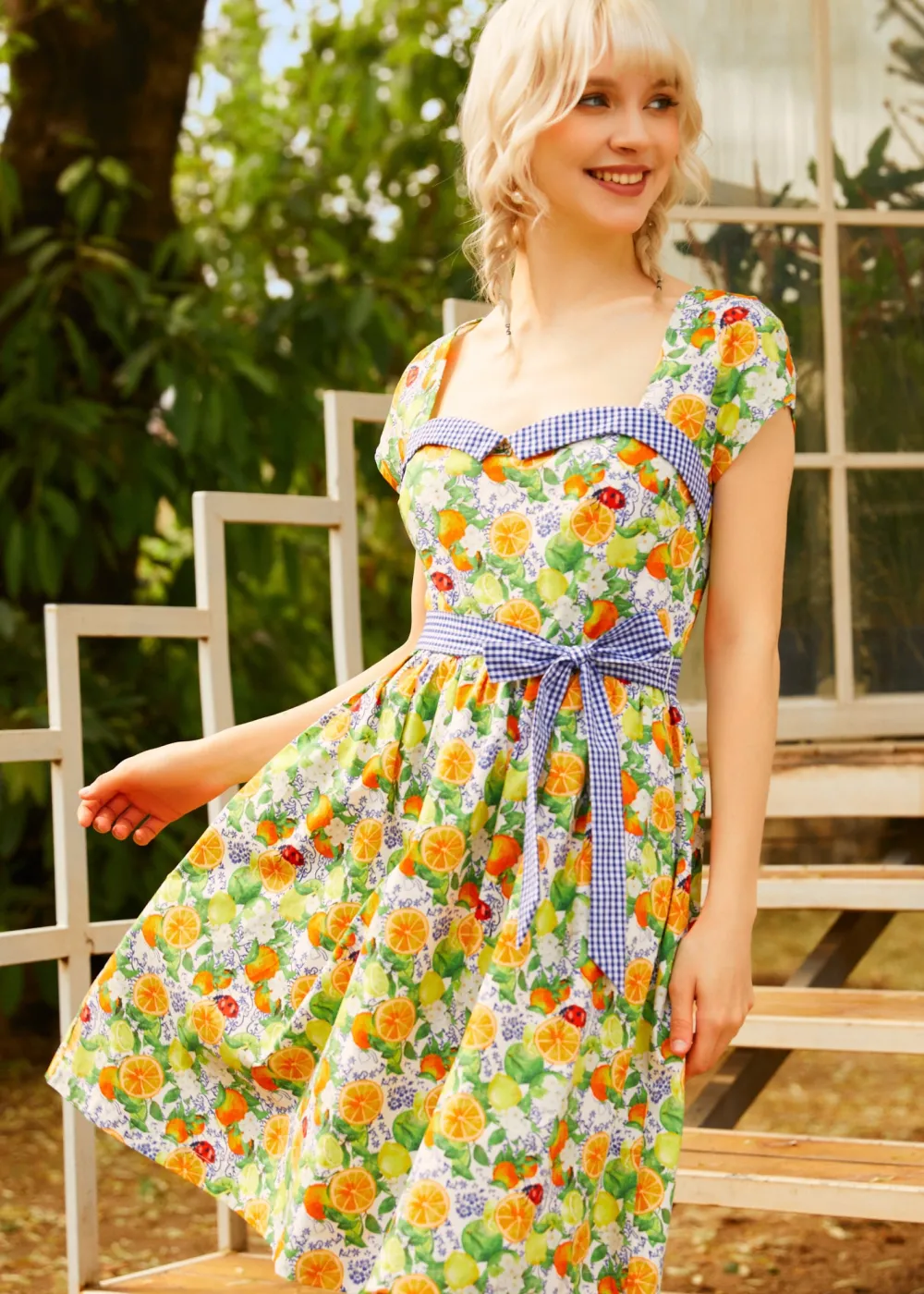 BTC Citrus Serenade Dress Citrus Print Sale