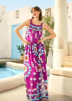 Coastline Calling Maxi Skirt Violet Vista