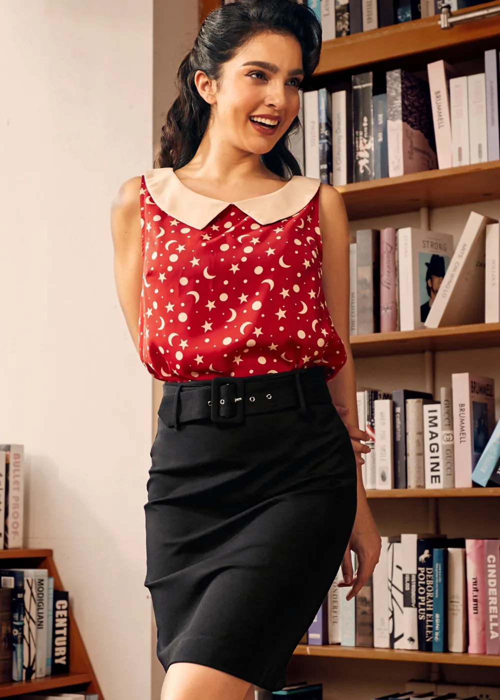 BTC Cozy by the Fireside Pencil Skirt Bewitching Black