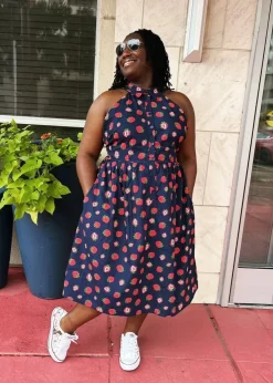 BTC Cutaway Shirt Fit & Flare Dress Strawberry Best