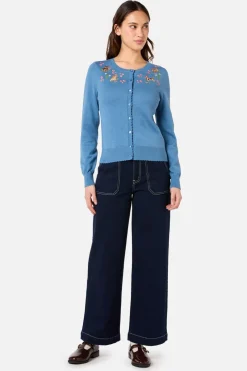 Cute Dogs Embroidered Cardigan Hot