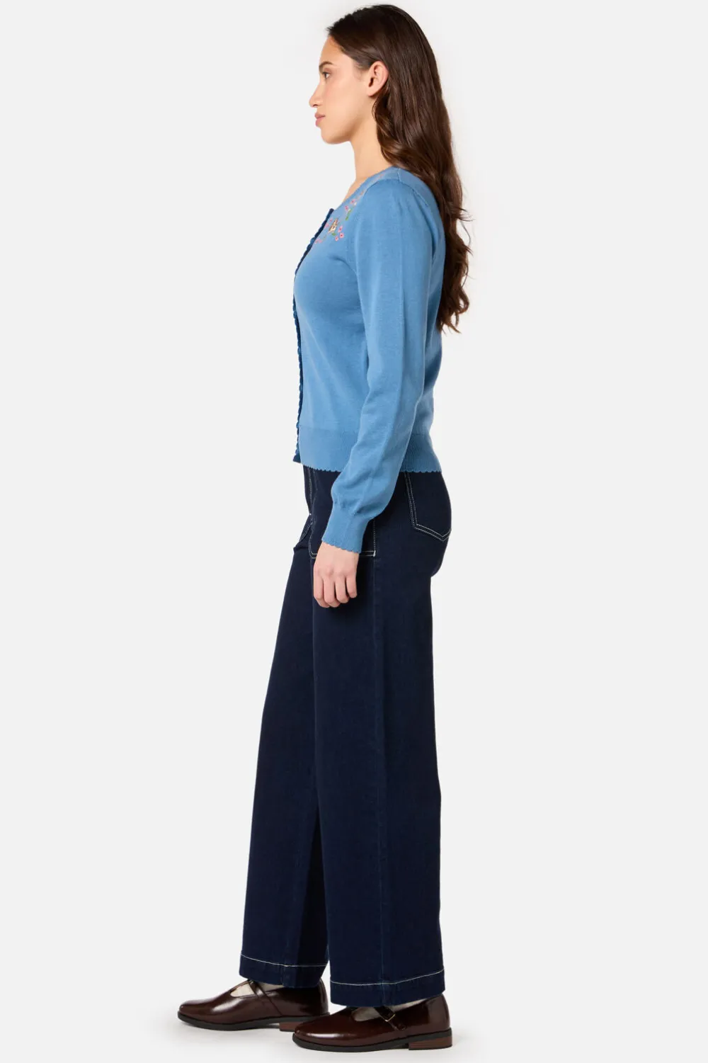 Cute Dogs Embroidered Cardigan Hot