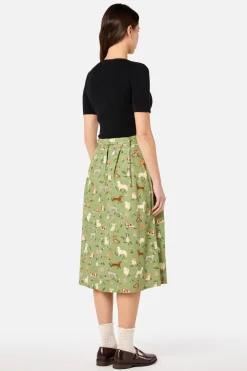 Cute Dogs Midi Skirt Sale