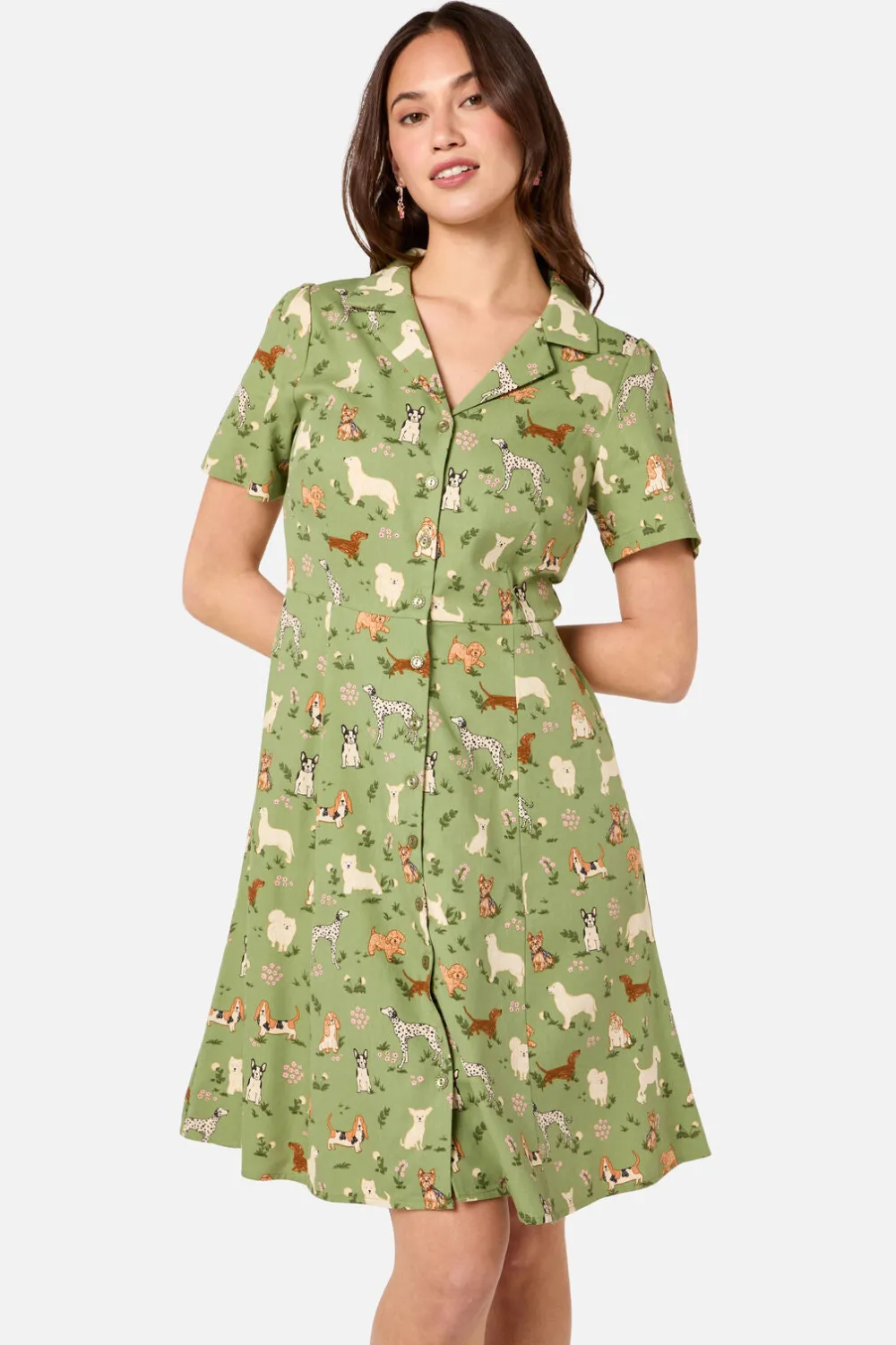 Cute Dogs Shirt Dress Hot