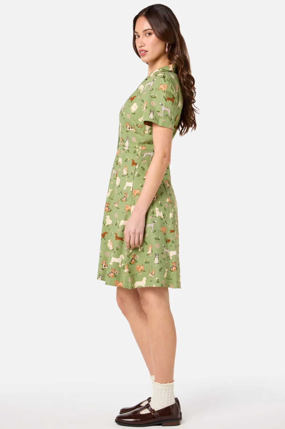 Cute Dogs Shirt Dress Hot