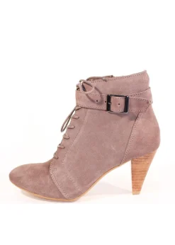 Dakota Suede Booties TAUPE Sale