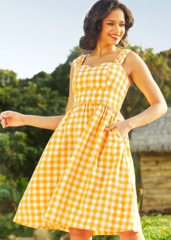 BTC Dance Beneath the Sunrays Fairytale Midi Dress Sunbeam Gold Discount