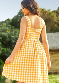 BTC Dance Beneath the Sunrays Fairytale Midi Dress Sunbeam Gold Discount