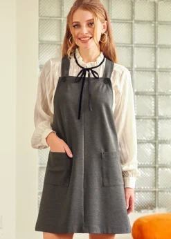 Daring Darling Overall Dress Smoky Storm Best