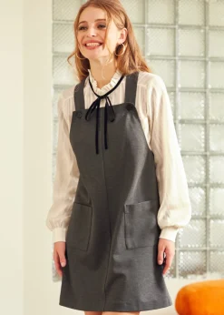 Daring Darling Overall Dress Smoky Storm Best