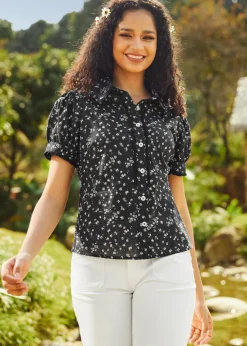 Daydreamer's Delight Button-Up Moonlit Garden Online