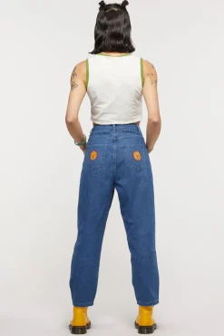 Denim Sun Print Jean Discount