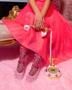 Disco Barbie Black Sheer Crew Sock Best