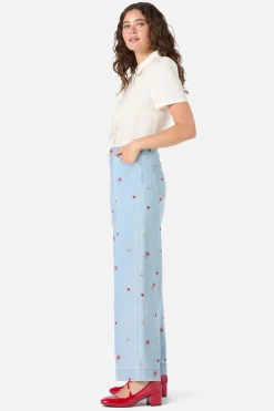 Ditsy Embroidered Jean Outlet