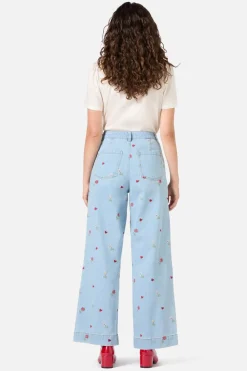 Ditsy Embroidered Jean Outlet