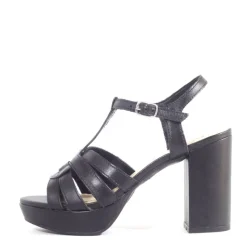 Dolce T-Strap Platform Heels BLACK Clearance