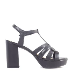 Dolce T-Strap Platform Heels BLACK Clearance