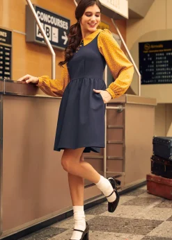 BTC Doo-Wop Daydreamer Contrast Dress Stellar Speckle Online