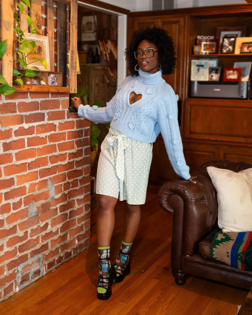 Dopamine Dogs Black Sheer Crew Sock Discount