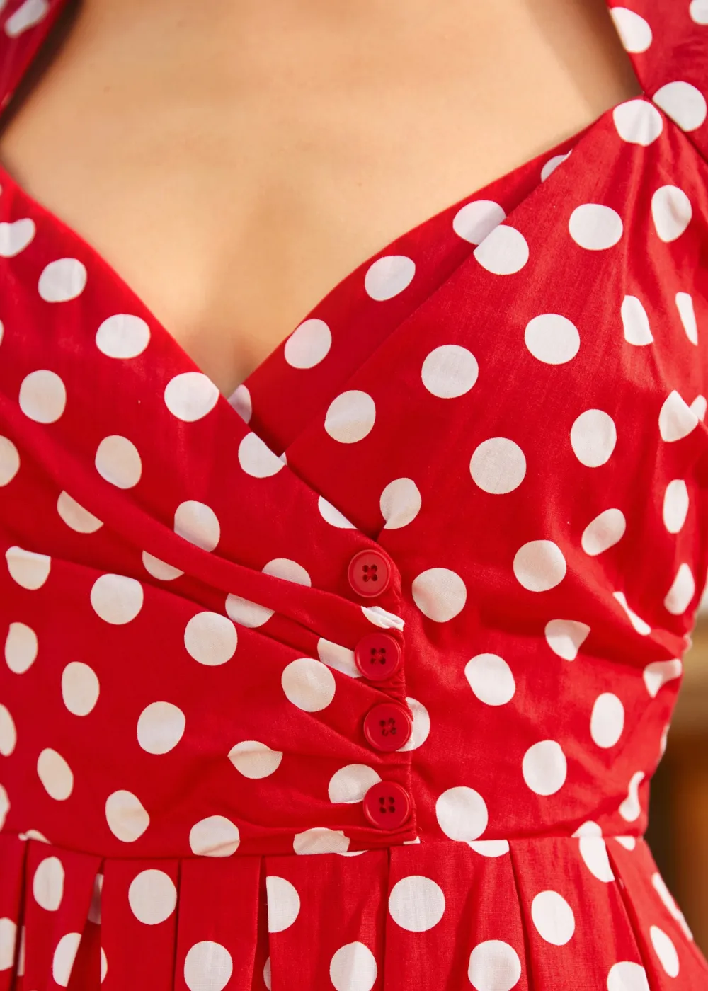 Dotted Darling Fit & Flare Dress Red Polka Dot Discount