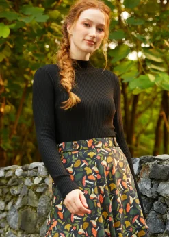 BTC Downtown Dreamer Ribbed Turtleneck Nightfall Noir Clearance