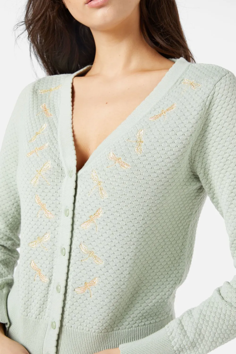 Dragonfly Embroidered Cardigan Best