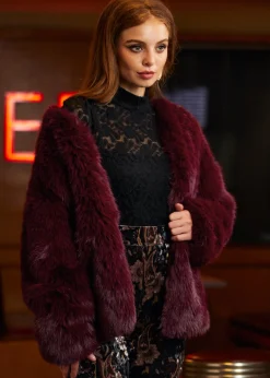 BTC Dressed to Kill Fur Chubby Oxblood Sale