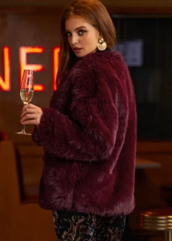 BTC Dressed to Kill Fur Chubby Oxblood Sale