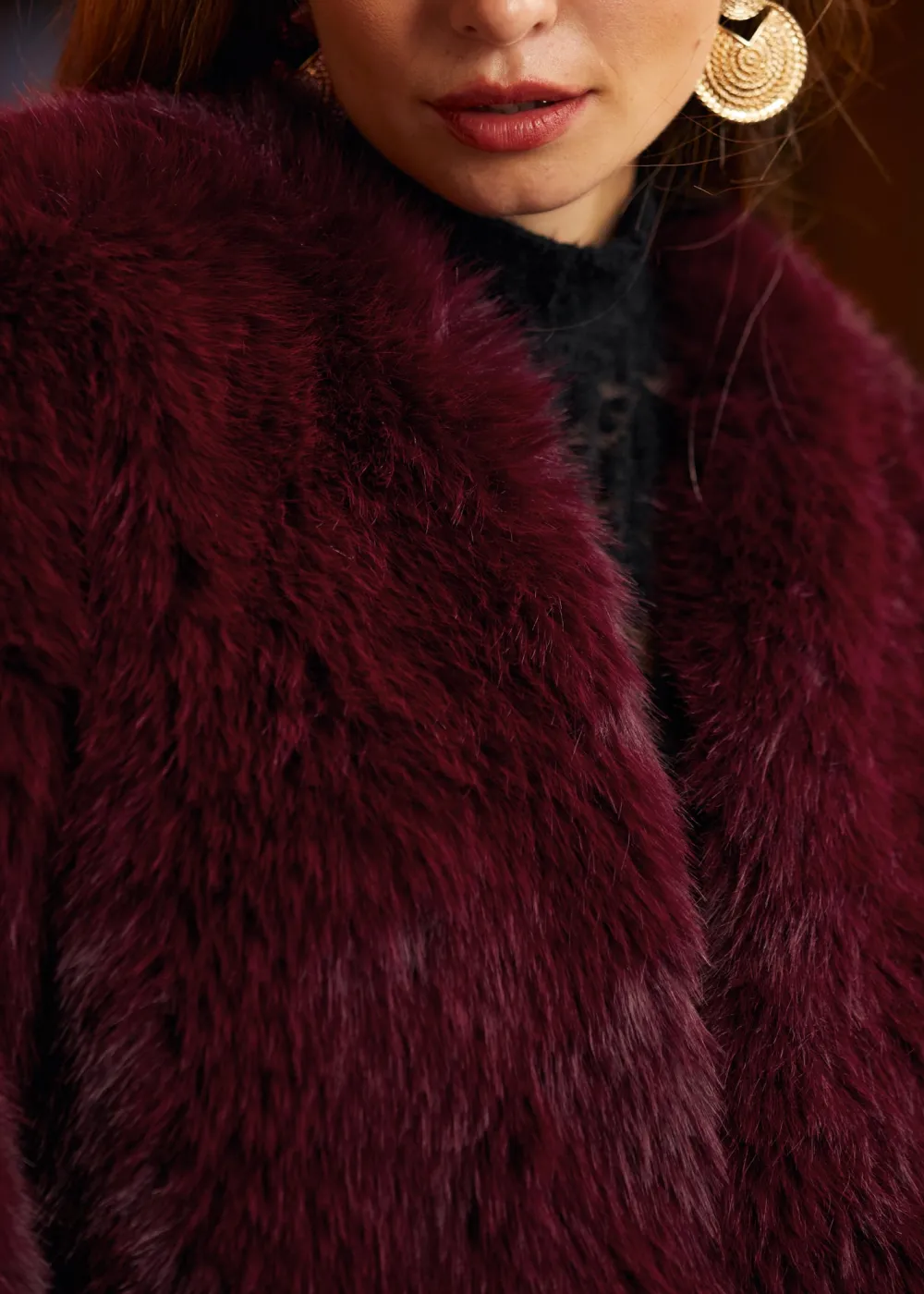 BTC Dressed to Kill Fur Chubby Oxblood Sale