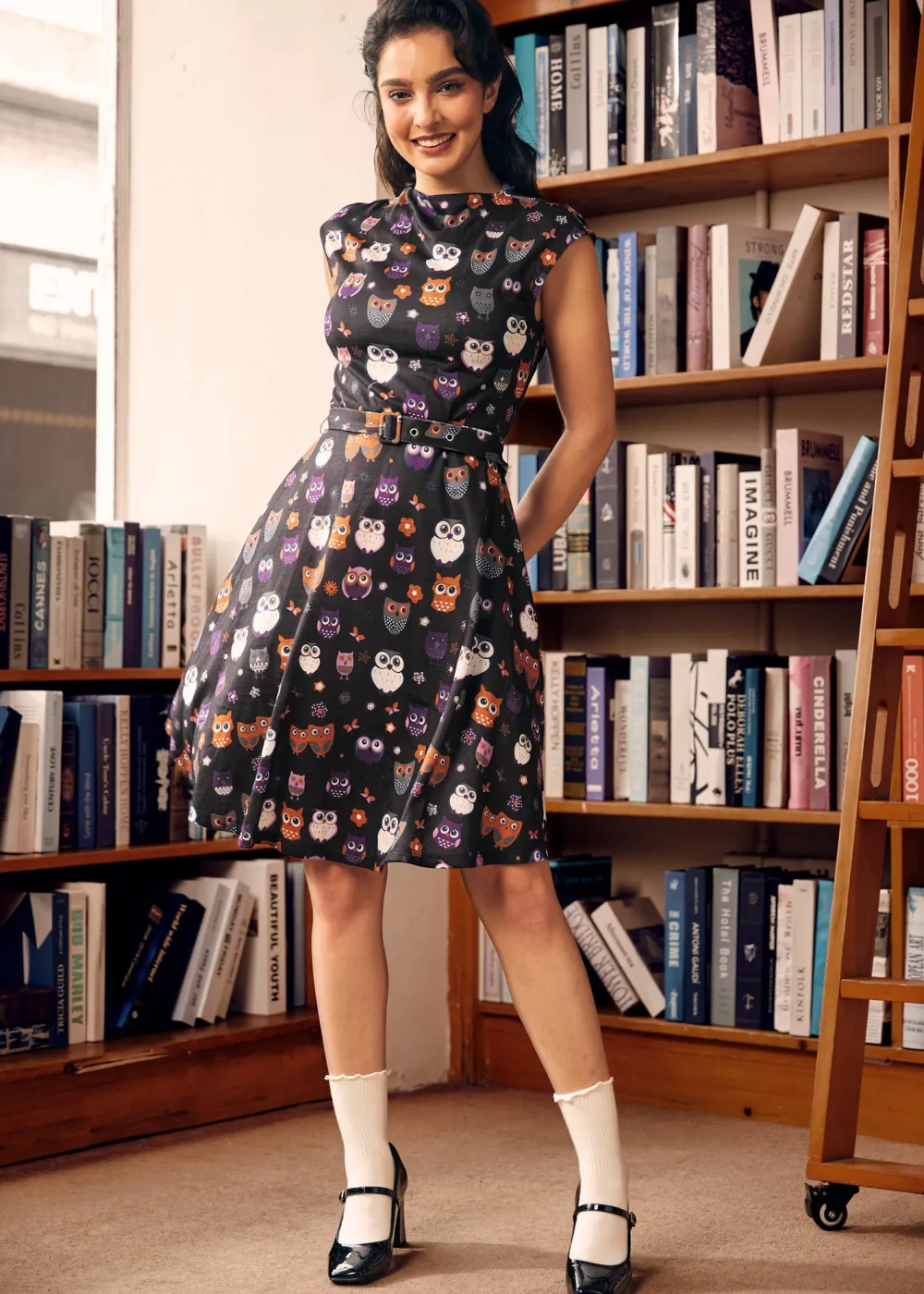 BTC Elegance Anew Fit & Flare Dress Moon Gazer Outlet