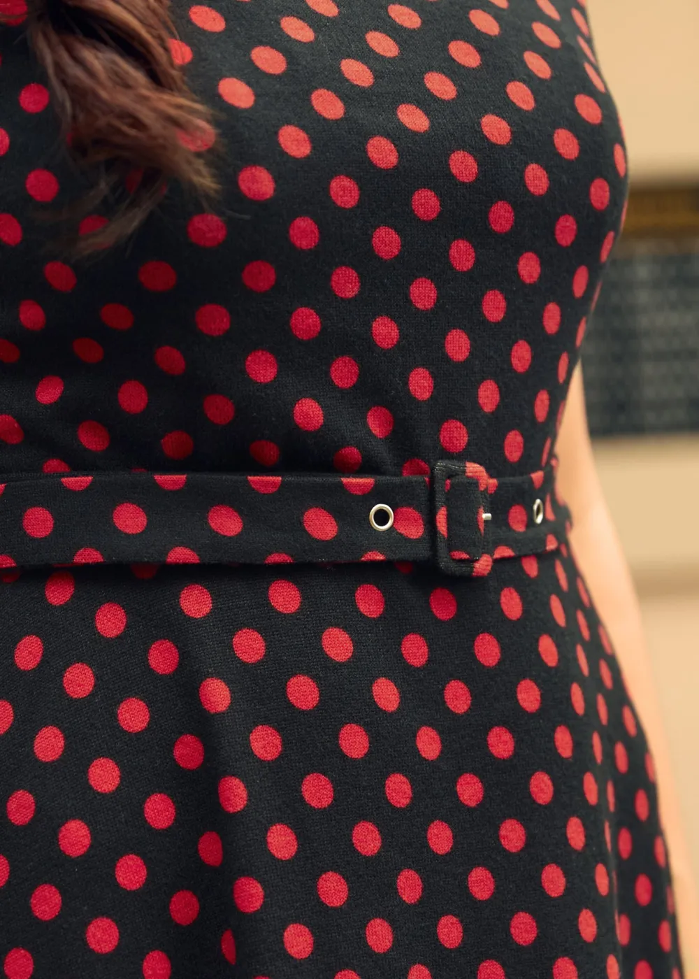 BTC Elegance Anew Fit & Flare Dress Dotty Dot