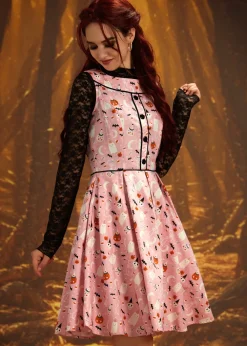 Elizabeth Dress in Pink Halloween Outlet
