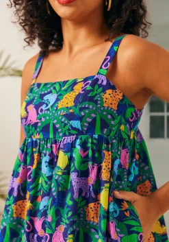 BTC Enchanted Forest Maxi Dress Psychedelic Rainforest