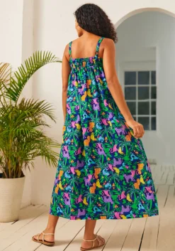 BTC Enchanted Forest Maxi Dress Psychedelic Rainforest