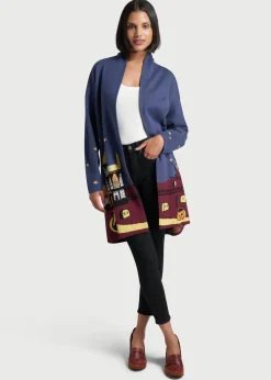 ModCloth Enter If You Dare Coatigan Blue Cardi Hot