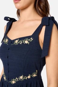 Esme Embroidered Midi Dress Best