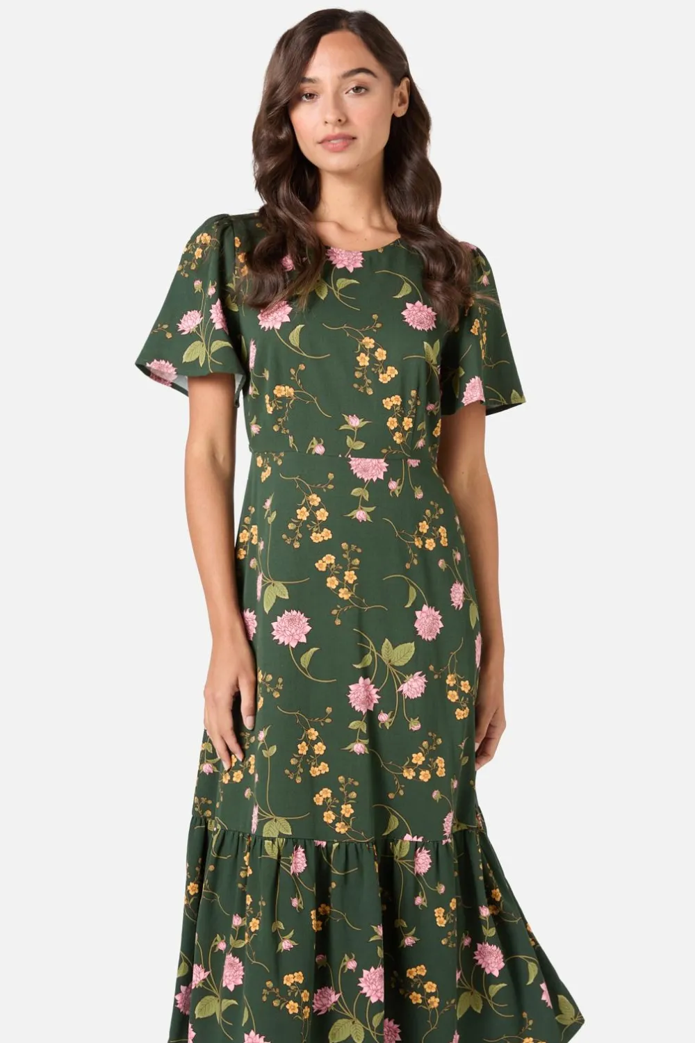 Esmerelda Floral Midi Dress Clearance