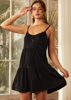 Evening Echo Mini Dress Black Best
