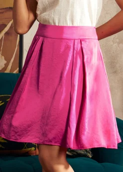 Everyday Enchantment Pleated Skirt Magnificent Magenta Discount