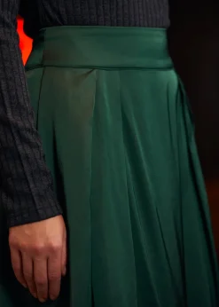 Everyday Enchantment Pleated Skirt Enchanting Emerald Discount