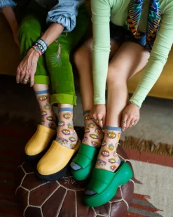 Evil Eye Sheer Crew Sock Outlet