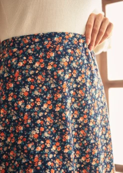 BTC Excellence Attained Knit Midi Skirt Midnight Meadow Outlet