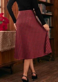 BTC Excellence Attained Knit Midi Skirt Red Buffalo Best